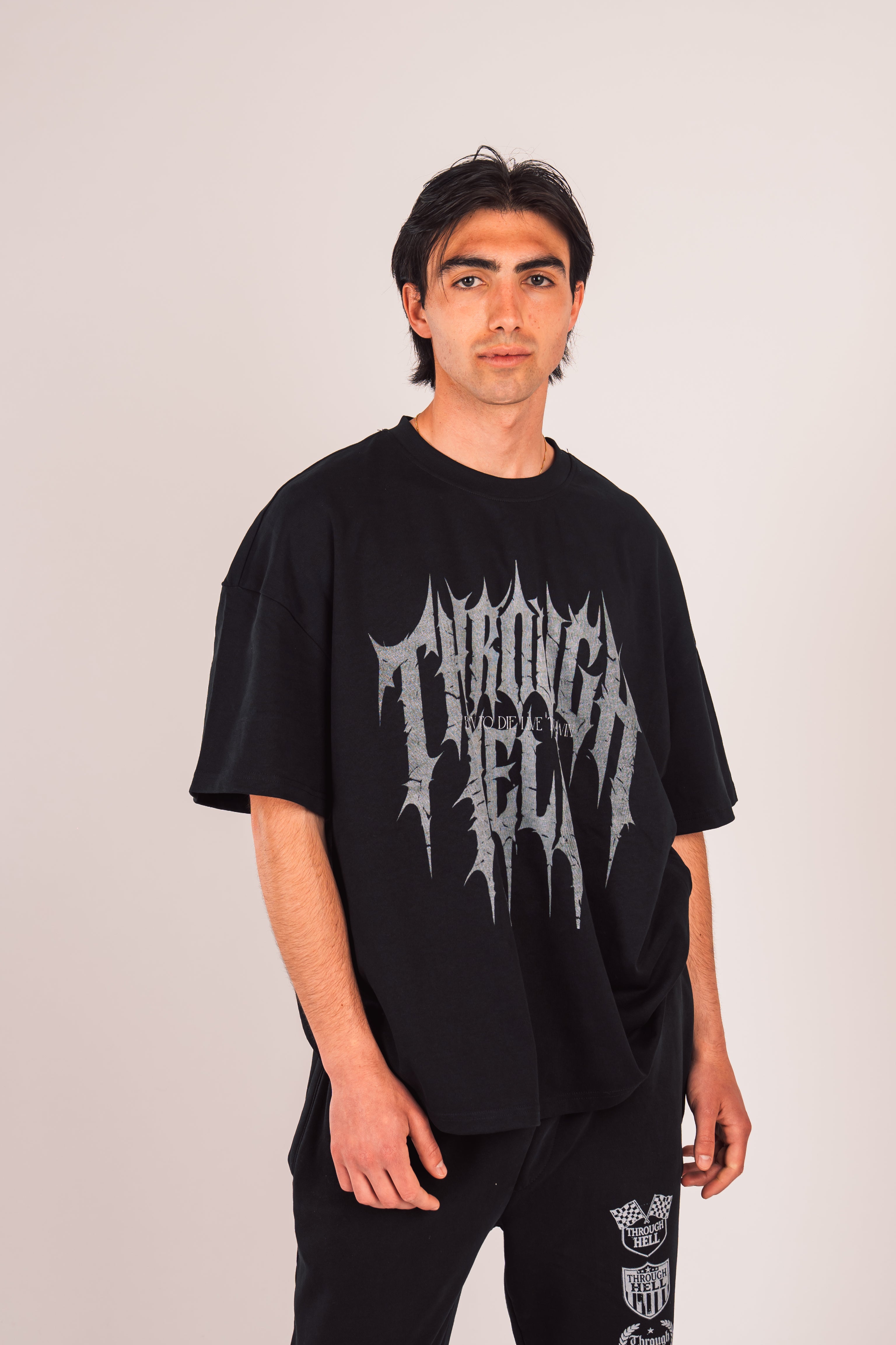 その他 Through Hell Oversized Tee in Cobalt HELL FOREVER – Through Hell